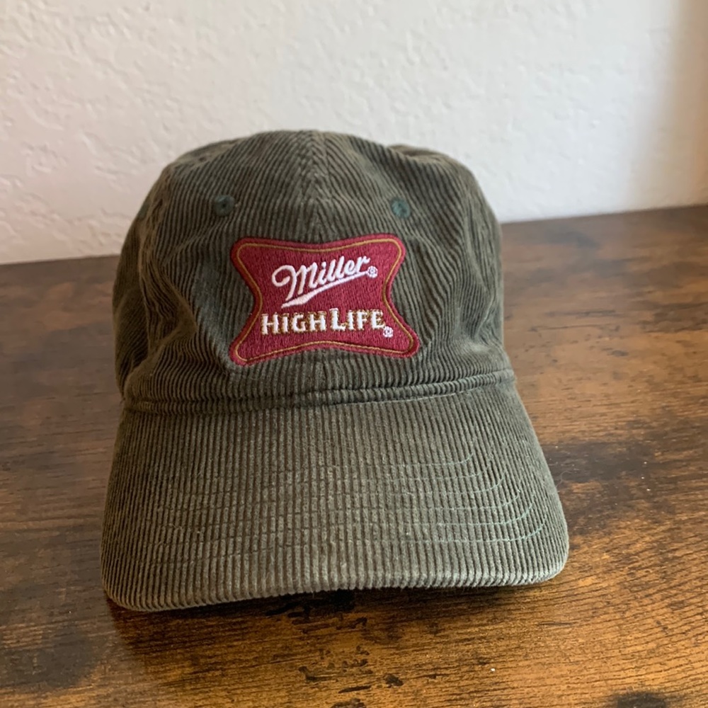 Miller high life hat corduroy